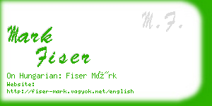 mark fiser business card